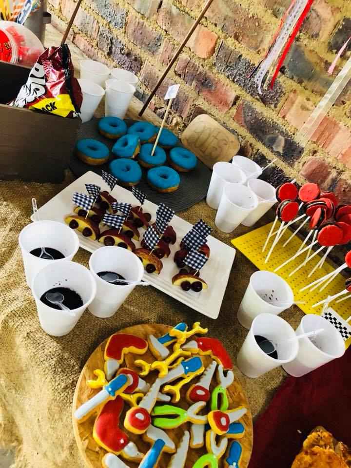 A variety of snacks and treats arranged on a table at The Barn on Boundary Party Venue Johannesburg