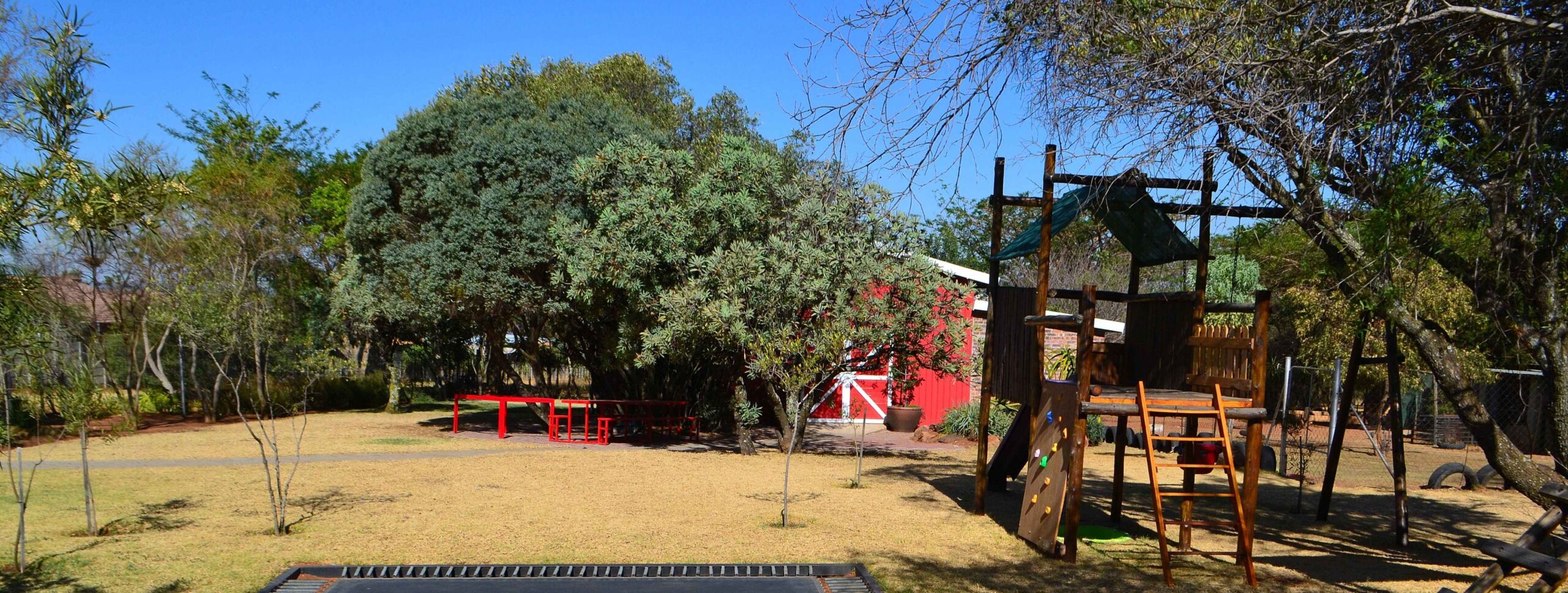 Kids' playground  playground garden venue for birthday party at the Barn on Boundary Party Vennue.