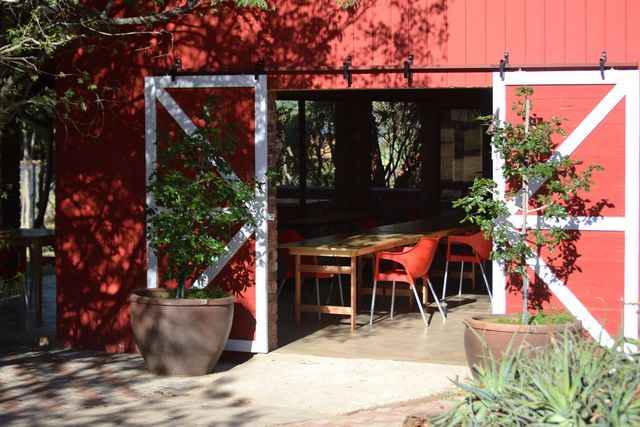 The font entrance to the Barn on Boundary Party Venue Johannesburg.