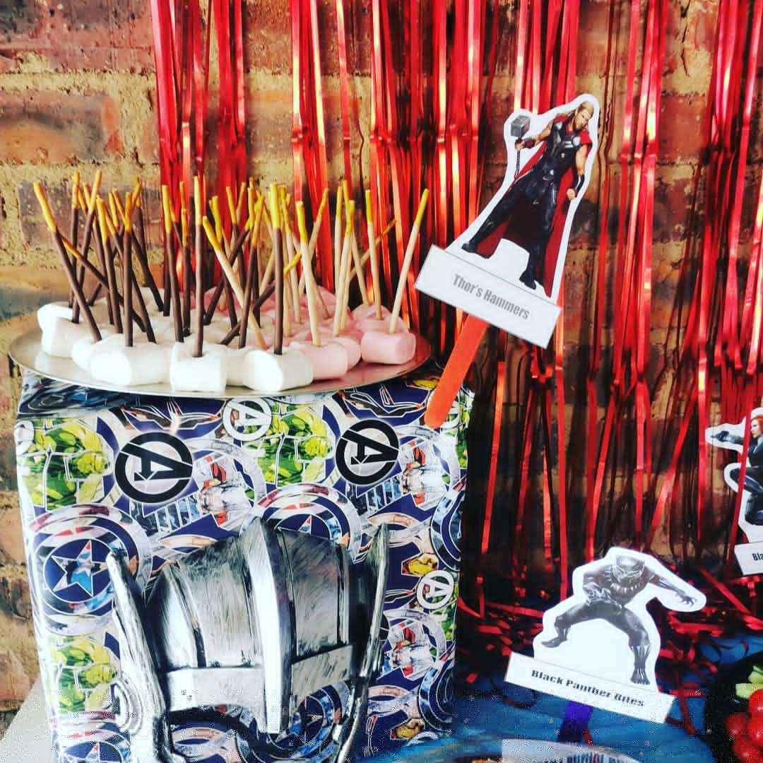Colorful food table at The Barn on Boundary Party Venue Johannesburg.