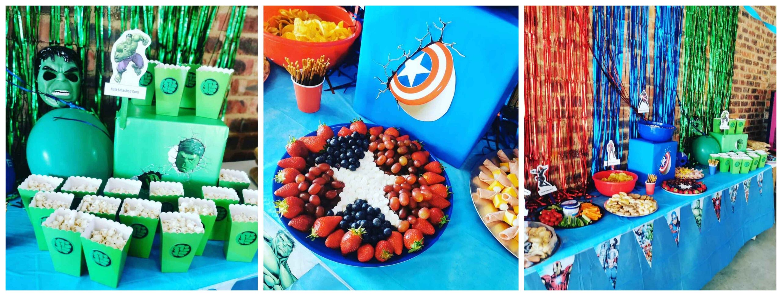 The Hulk, Spiderman and The Avengers Themed Kid's Birthday Party