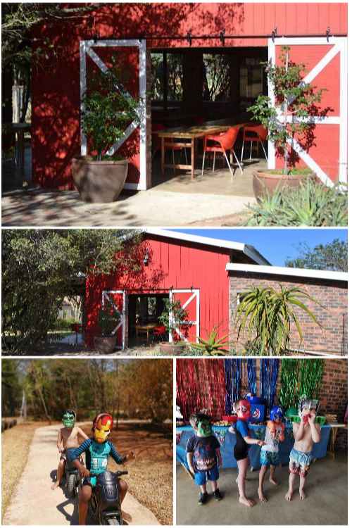 The front entrance to the Barn on Boundary Venue in Johannesburg North.